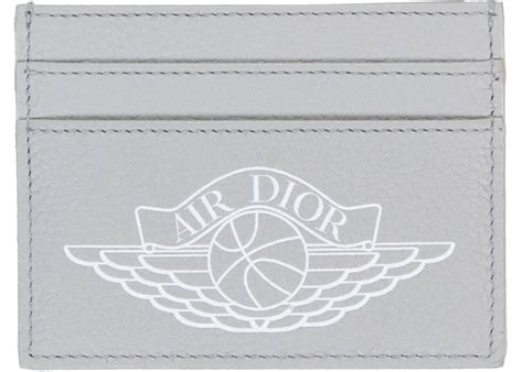 air jordan dior card holder|Dior x Jordan Wings Card Holder (4 Card Slot) Grey .